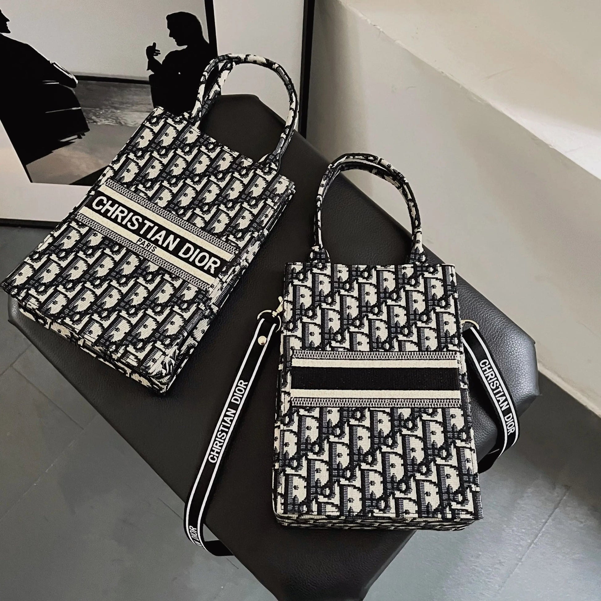 Classic Tote Bag With Crossbody Strap-18 mysite