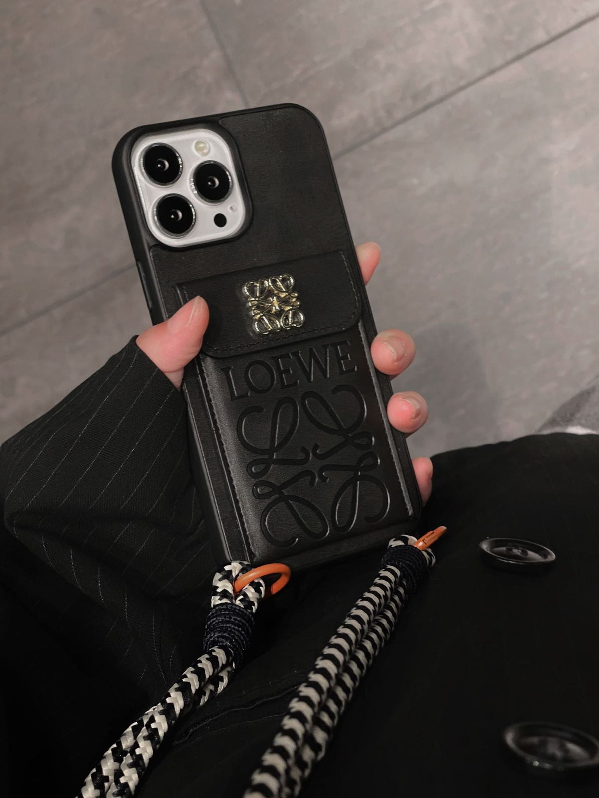 Loe Card Holder Leather iPhone Case mysite