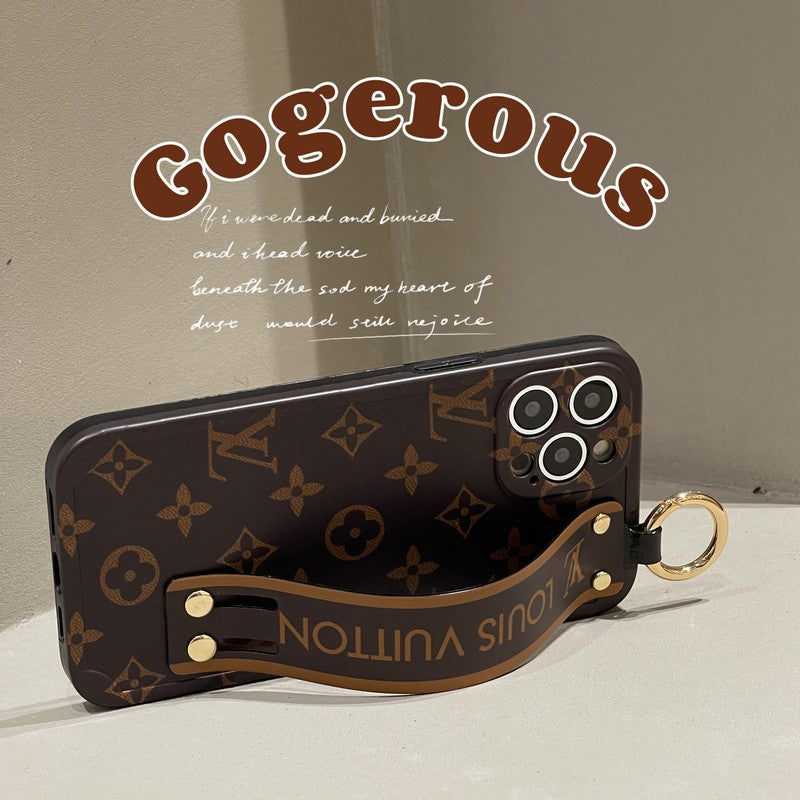 Luxury Brown Wristband iPhone Case mysite