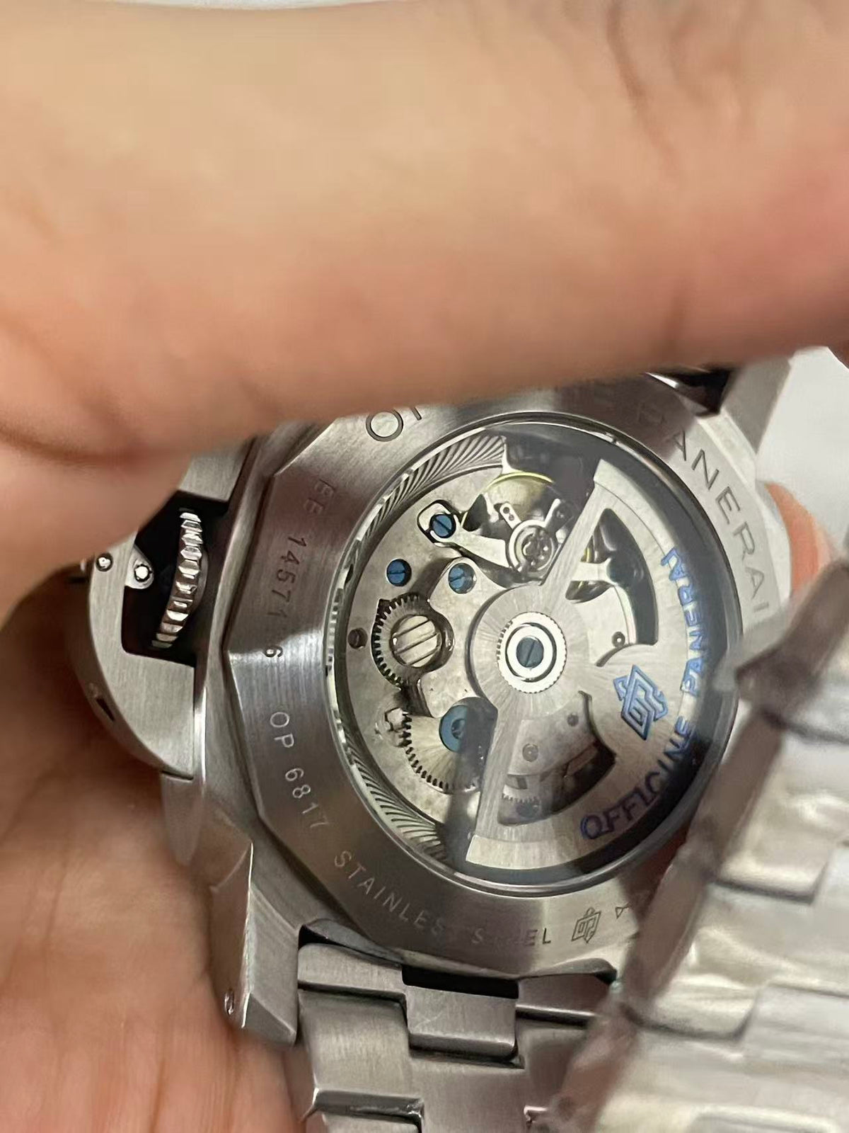 Replica LUMINOR 904L Stainless Steel Automatic Mechanical Watch Mens Watches 46mm