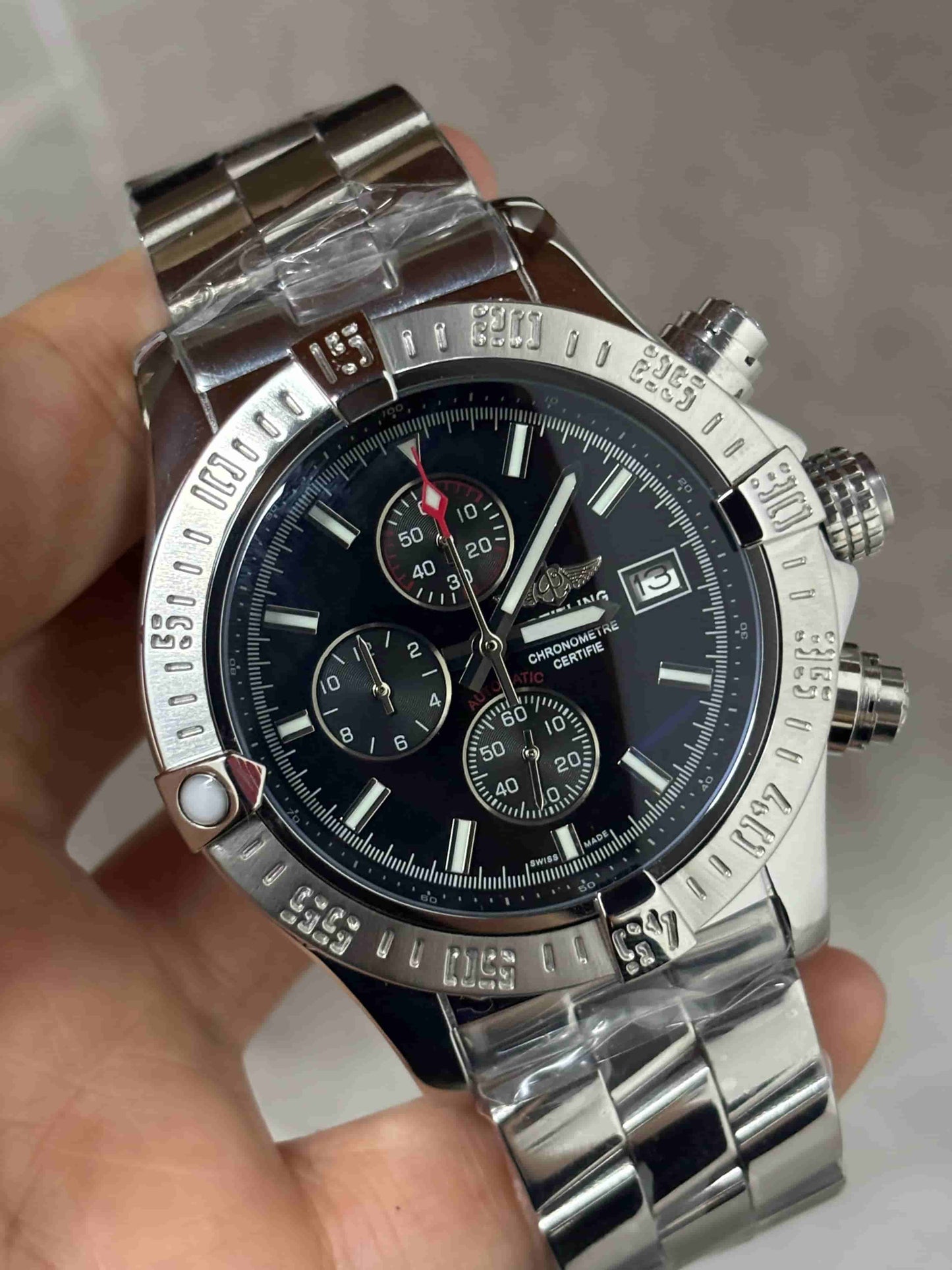 Replica Stainless Steel Japanese Vk Quartz Movement Watch BL199