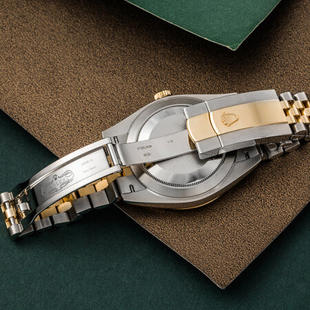 Automatic Watch for Men Replica DateJust  Gold Black Dial 40mm R061206