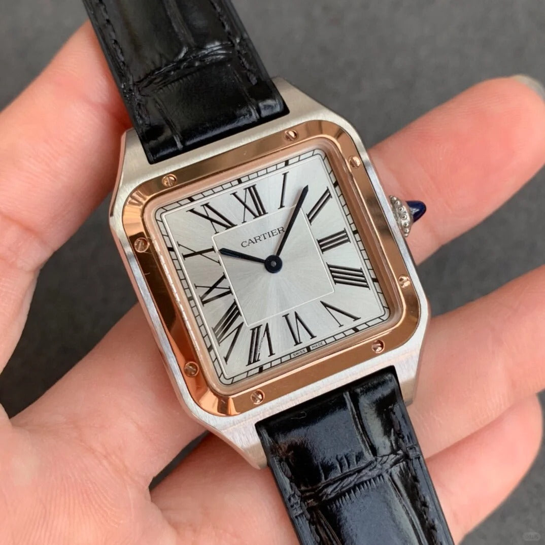 Replica Santos 904l Stainless Steel Quartz Movement Watch 27mm/31mm-1