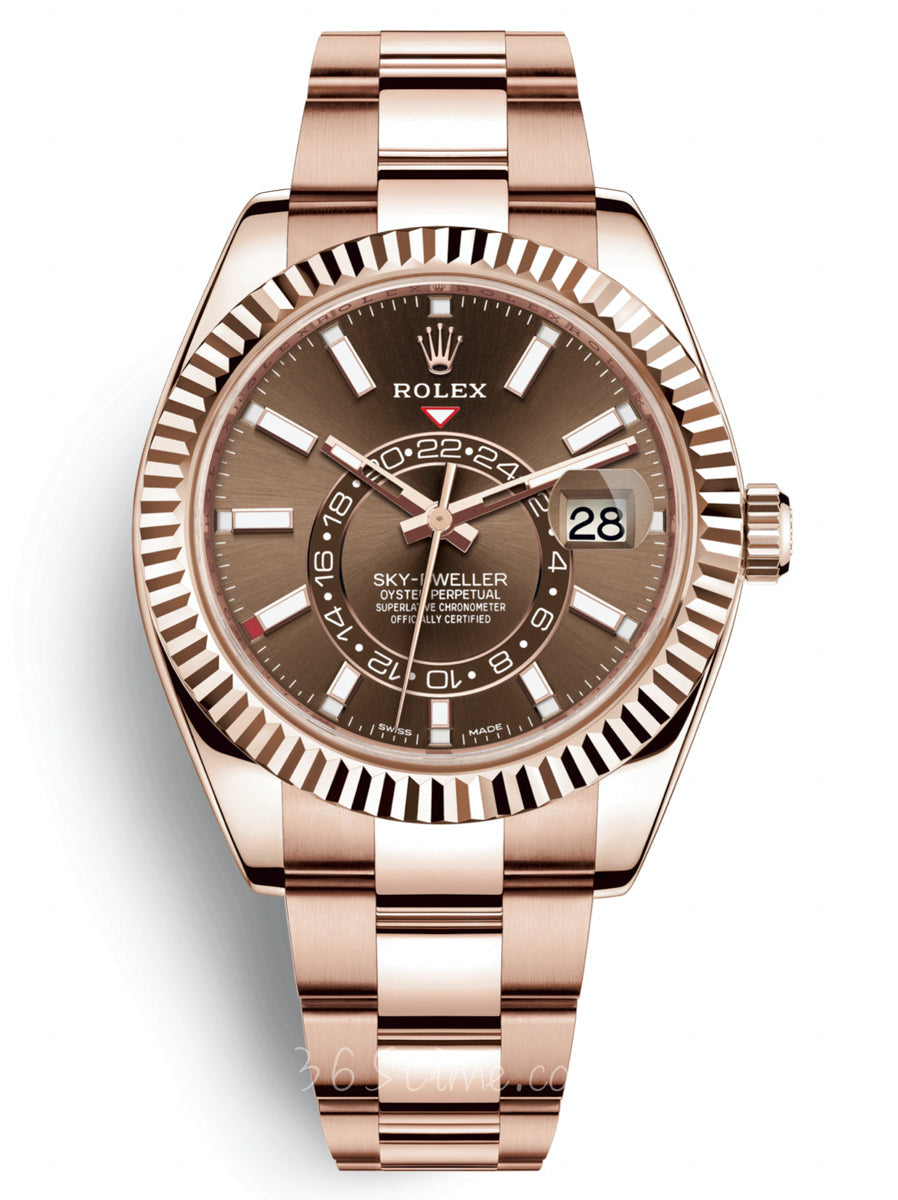 Automatic Watch for Men Replica Sky Dweller All Gold Dial 40mm R0612013