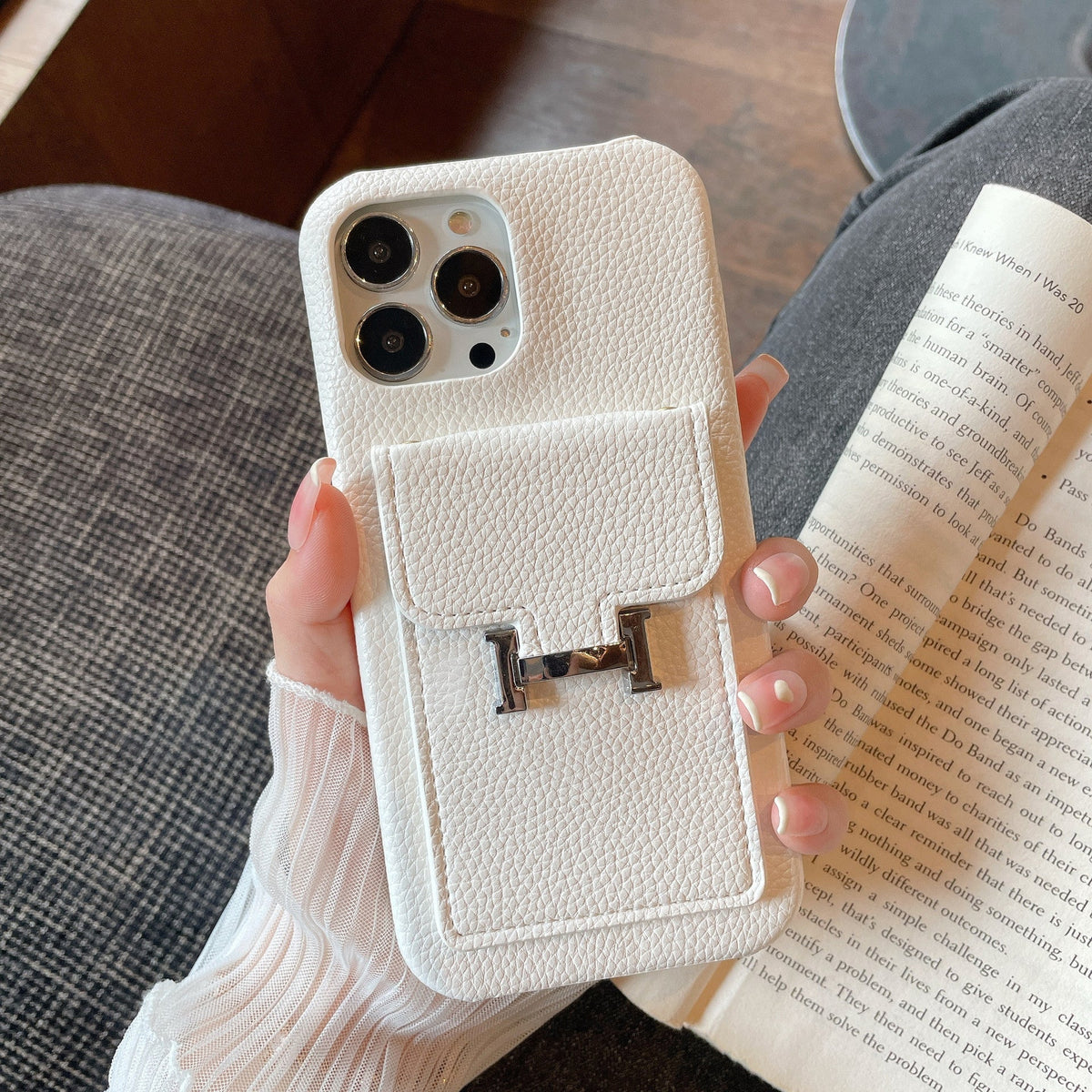 H Card Holder Leather iPhone Case mysite