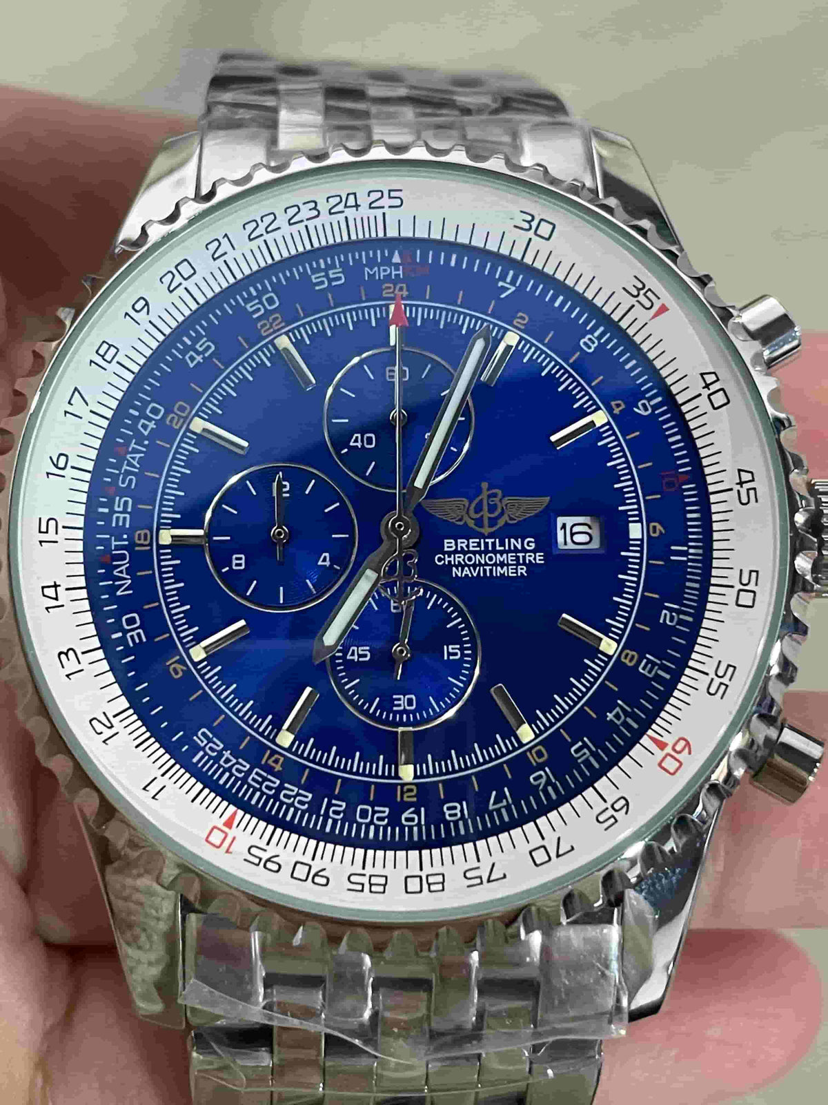 Replica Stainless Steel Japanese Vk Quartz Movement Watch BL155