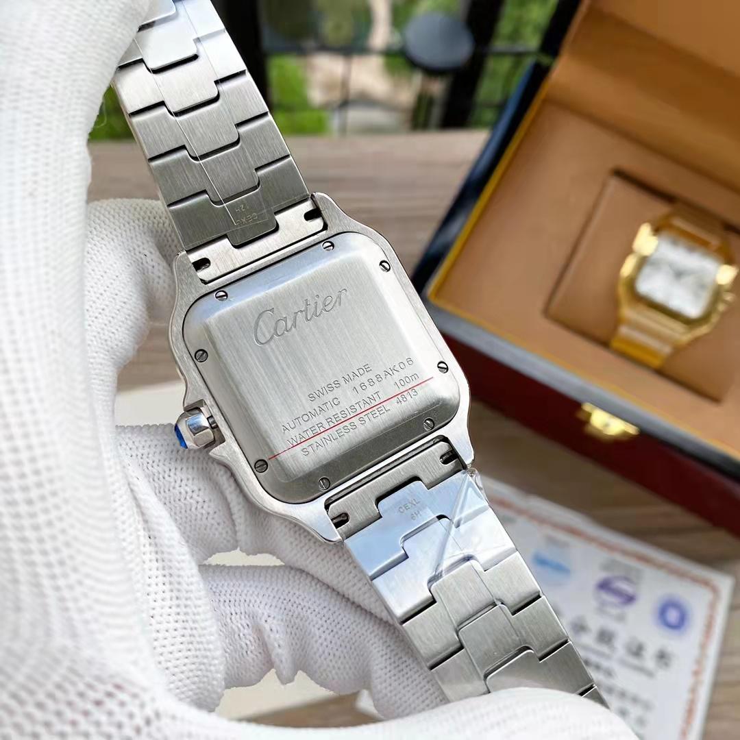 Replica Santos 904l Stainless Steel Automatic Mechanical Watch 39mm-1