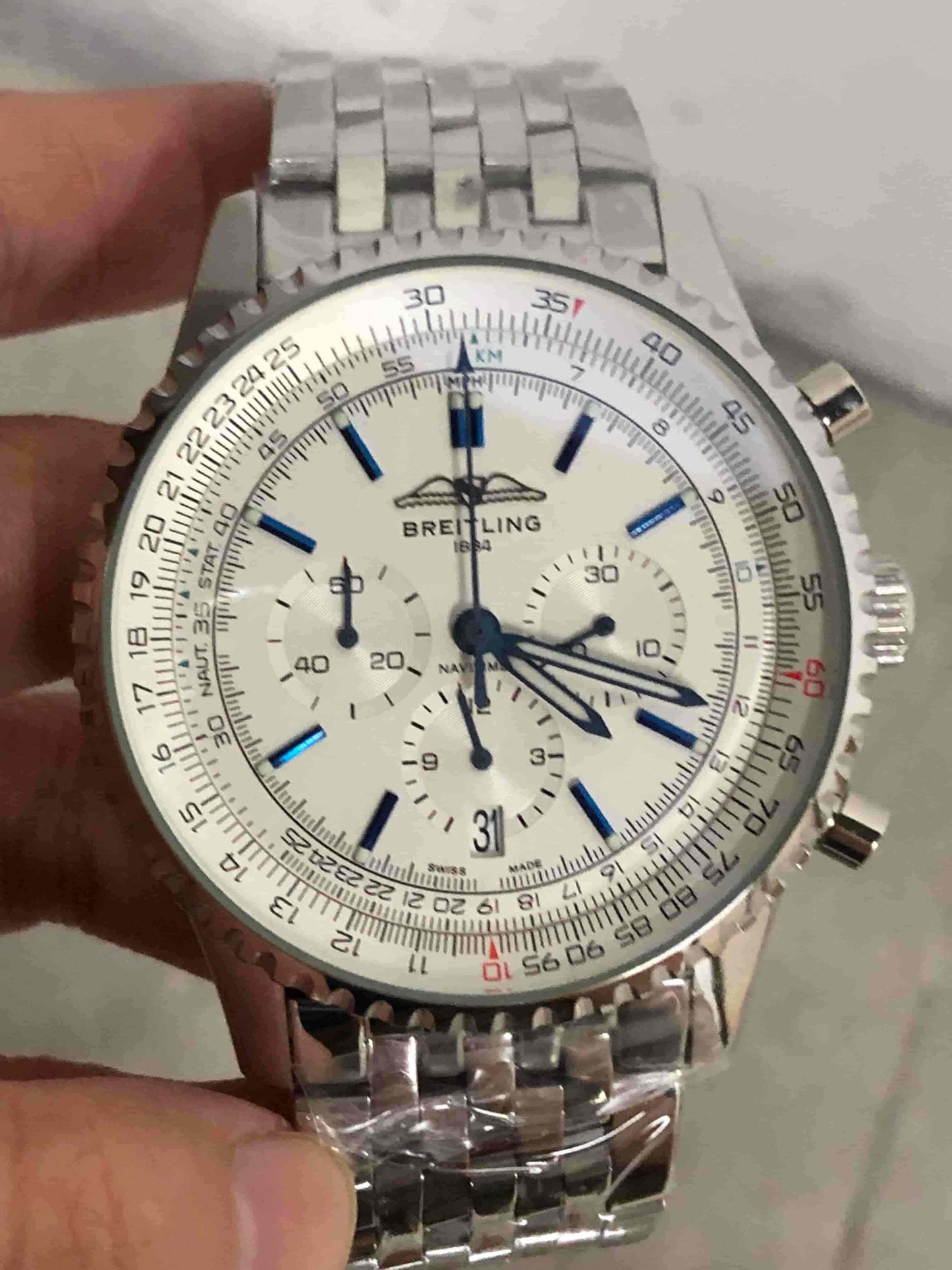 Replica Stainless Steel Japanese Vk Quartz Movement Watch BL206