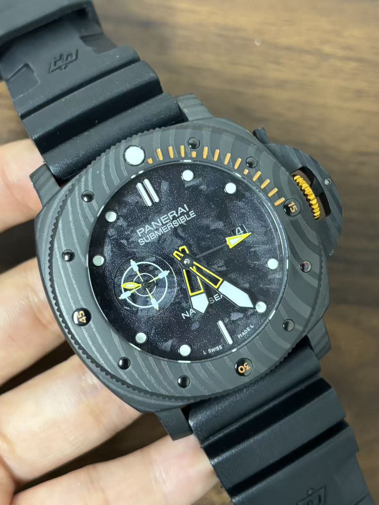 Replica SUBMERSIBLE 904l Stainless Steel Automatic Mechanical Watch Mens Watches 46MM