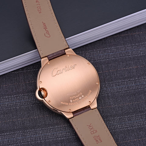 Ballon Bleu Brown Leather 904l Stainless Steel Automatic Mechanical Watch 42mm/36mm-1