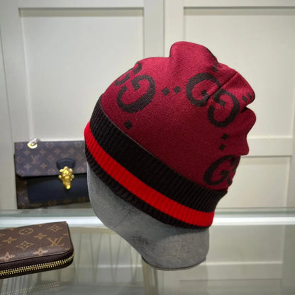 Classic GG Jacquard Wool Knit Beanie | Luxury Designer Winter Hat-s2 mysite