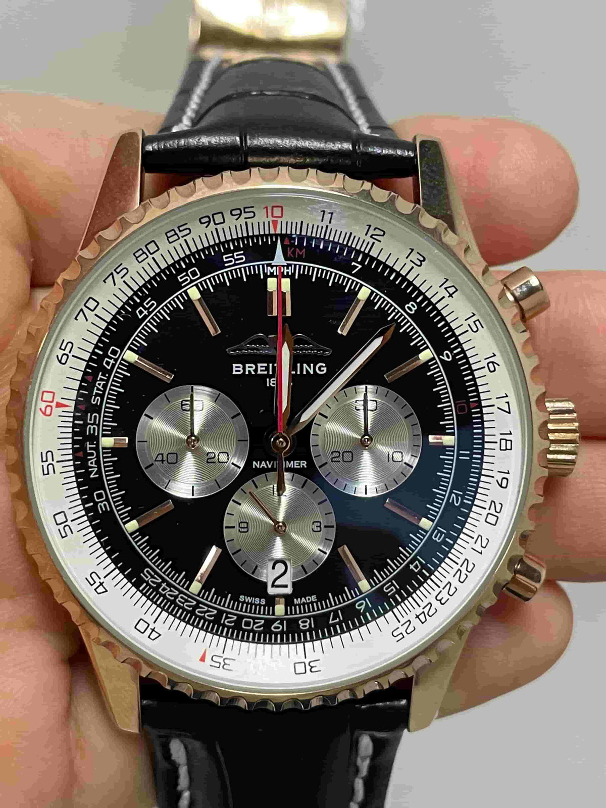 Replica Stainless Steel Japanese Vk63 Quartz Movement Watch BL44