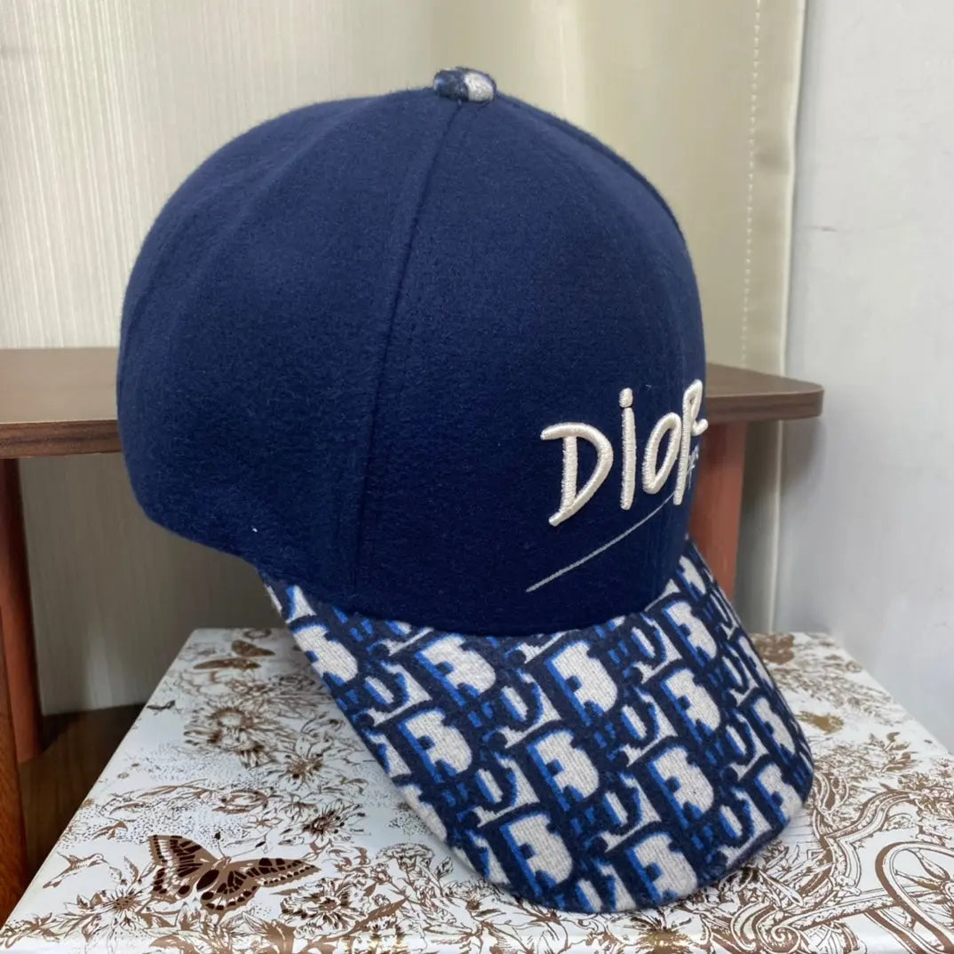 Vintage Oblique Wool Baseball Cap | Luxury Designer Hat-s2 mysite