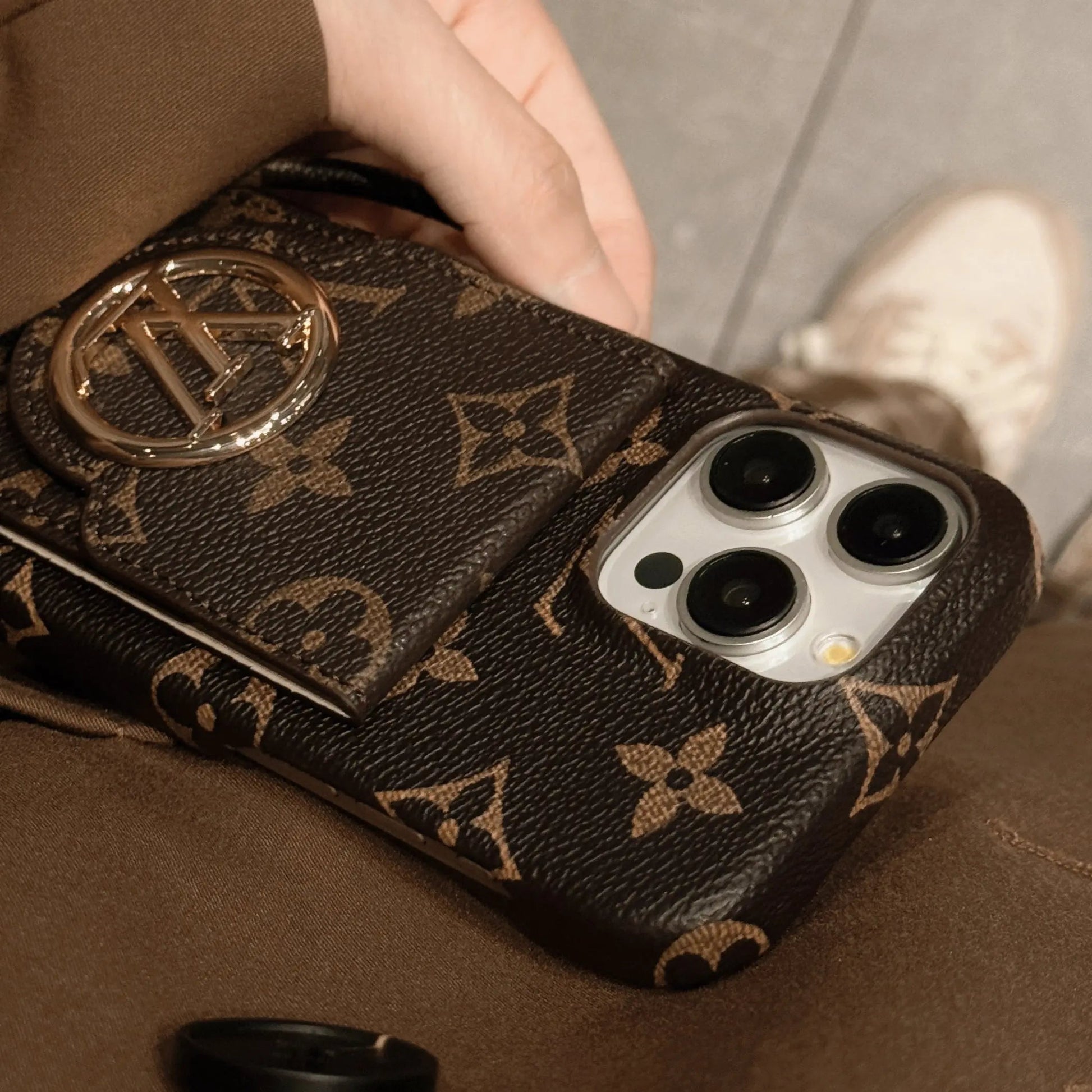 Luxury Card Holder Chain iPhone Case-s2 mysite