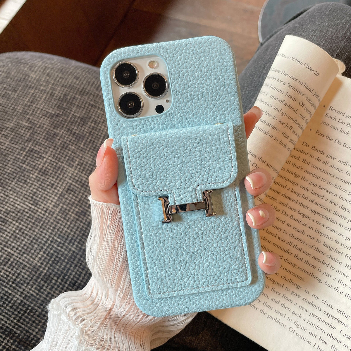 H Card Holder Leather iPhone Case mysite
