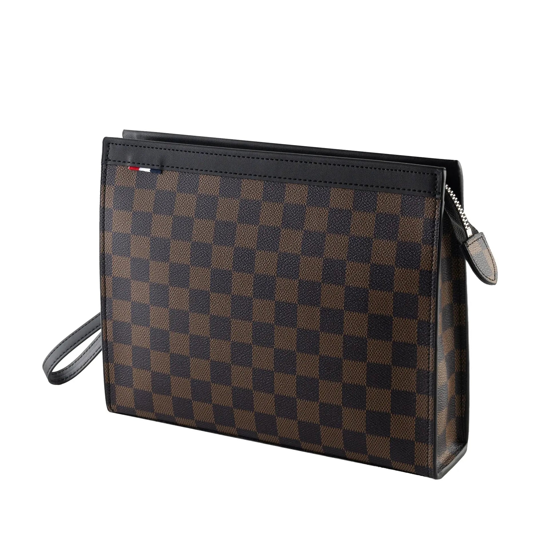 Vintage Check Leather Clutch-18 mysite
