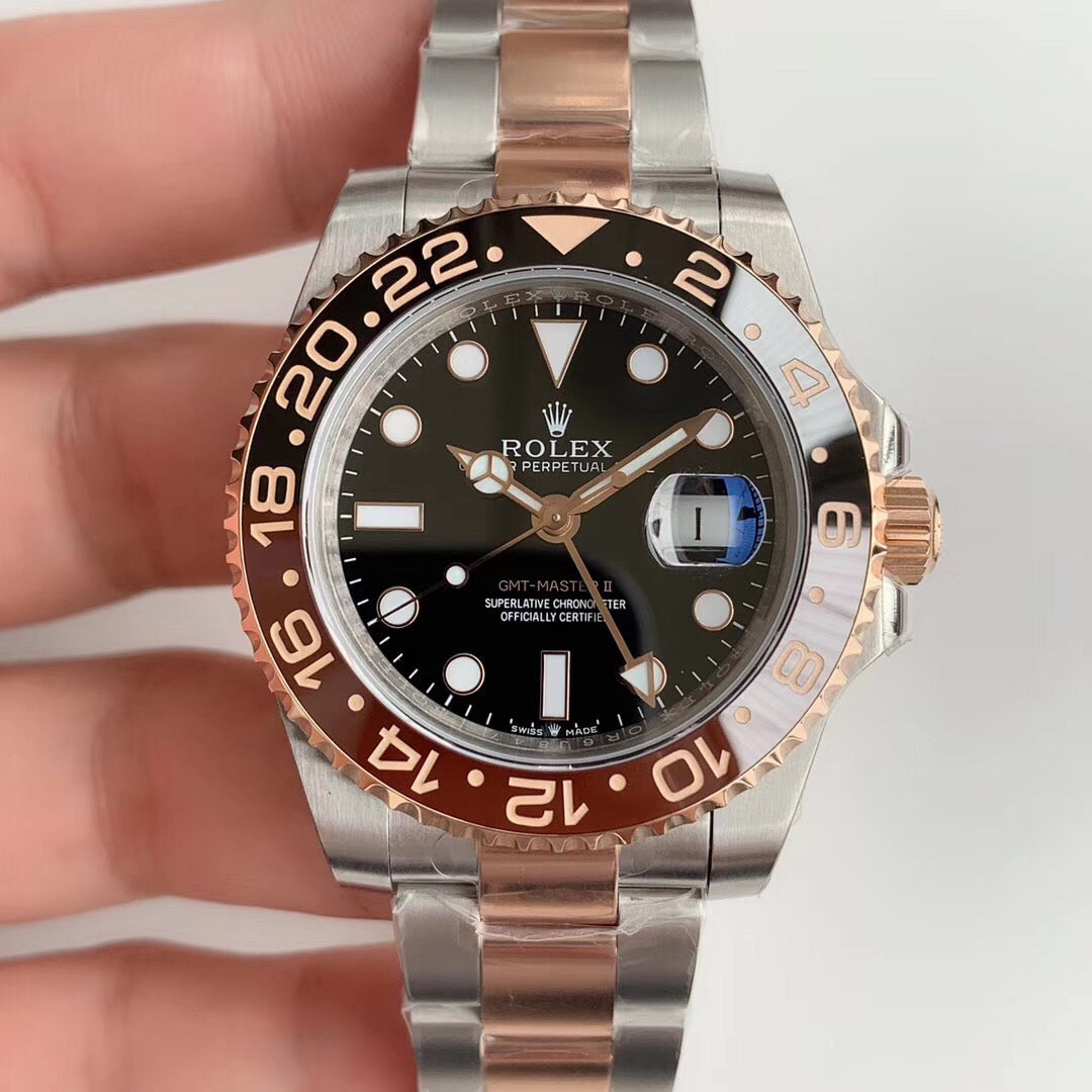 Automatic Watch Replica GMT Master II ROSE Black 100709