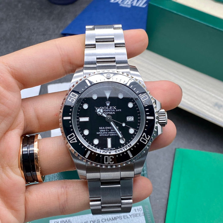 Automatic Watch Replica DeepSea Dark Black Dial  100902