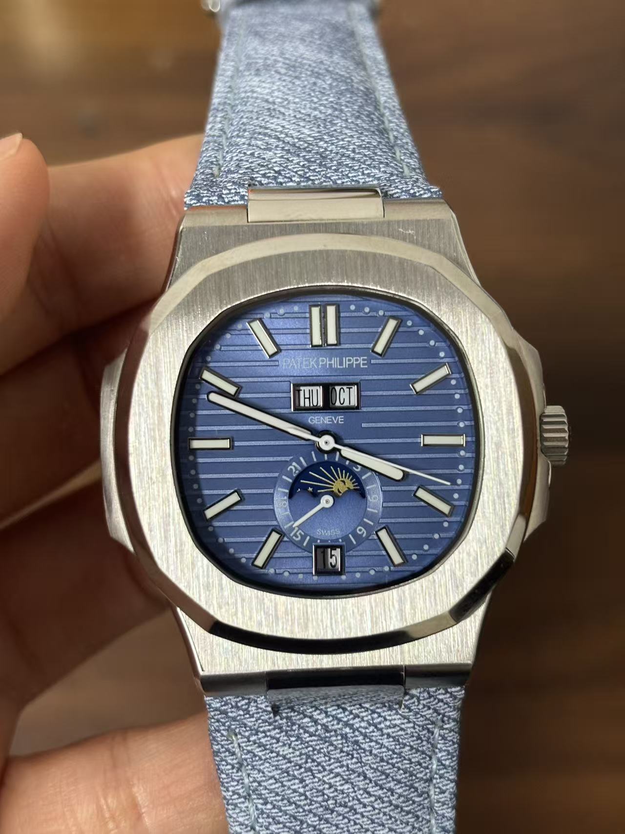 Replica NAUTILUS Stainless Steel Automatic Mechanical Watch 40mm