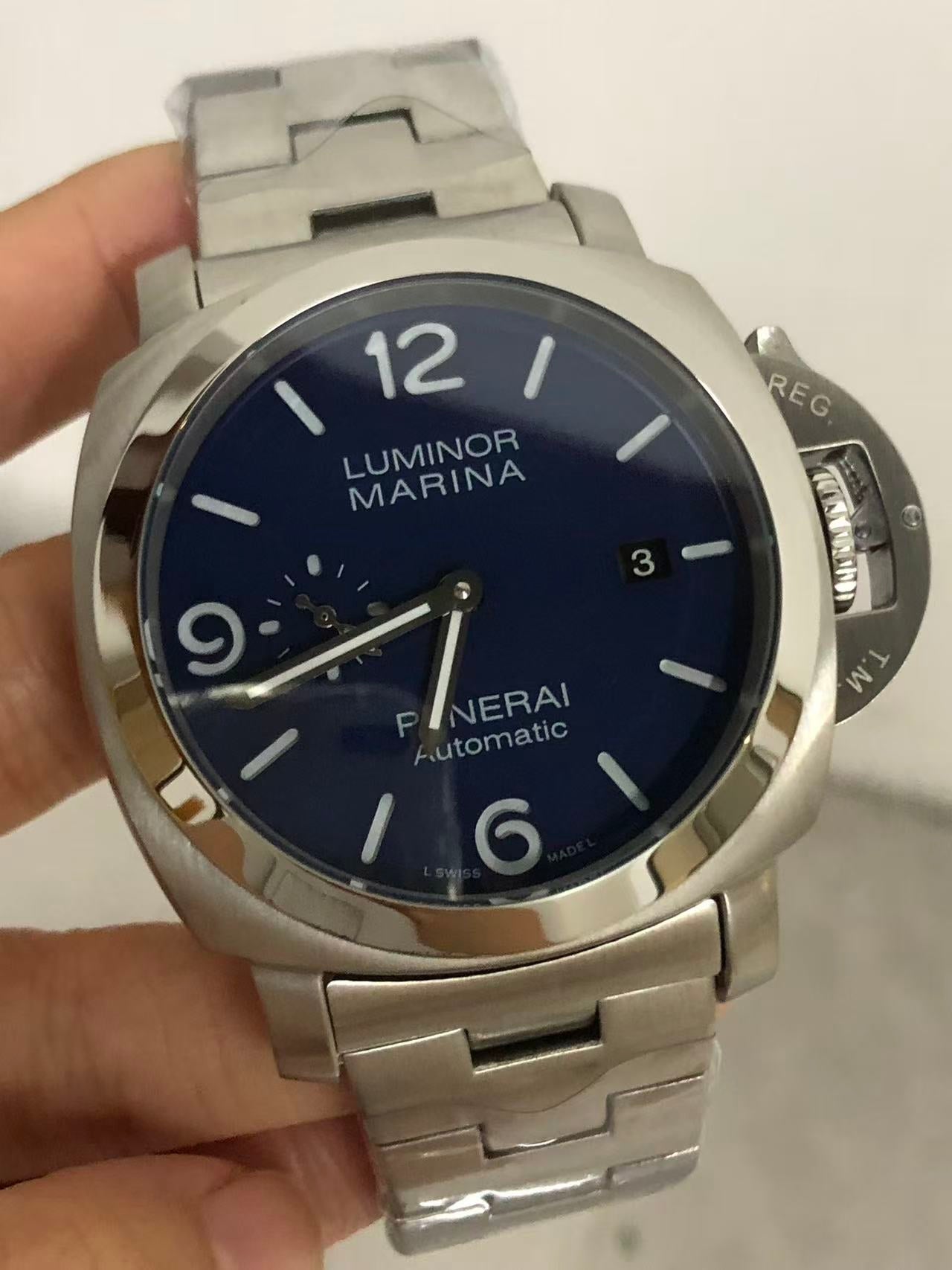 Replica LUMINOR 904L Stainless Steel Automatic Mechanical Watch Mens Watches 47mm
