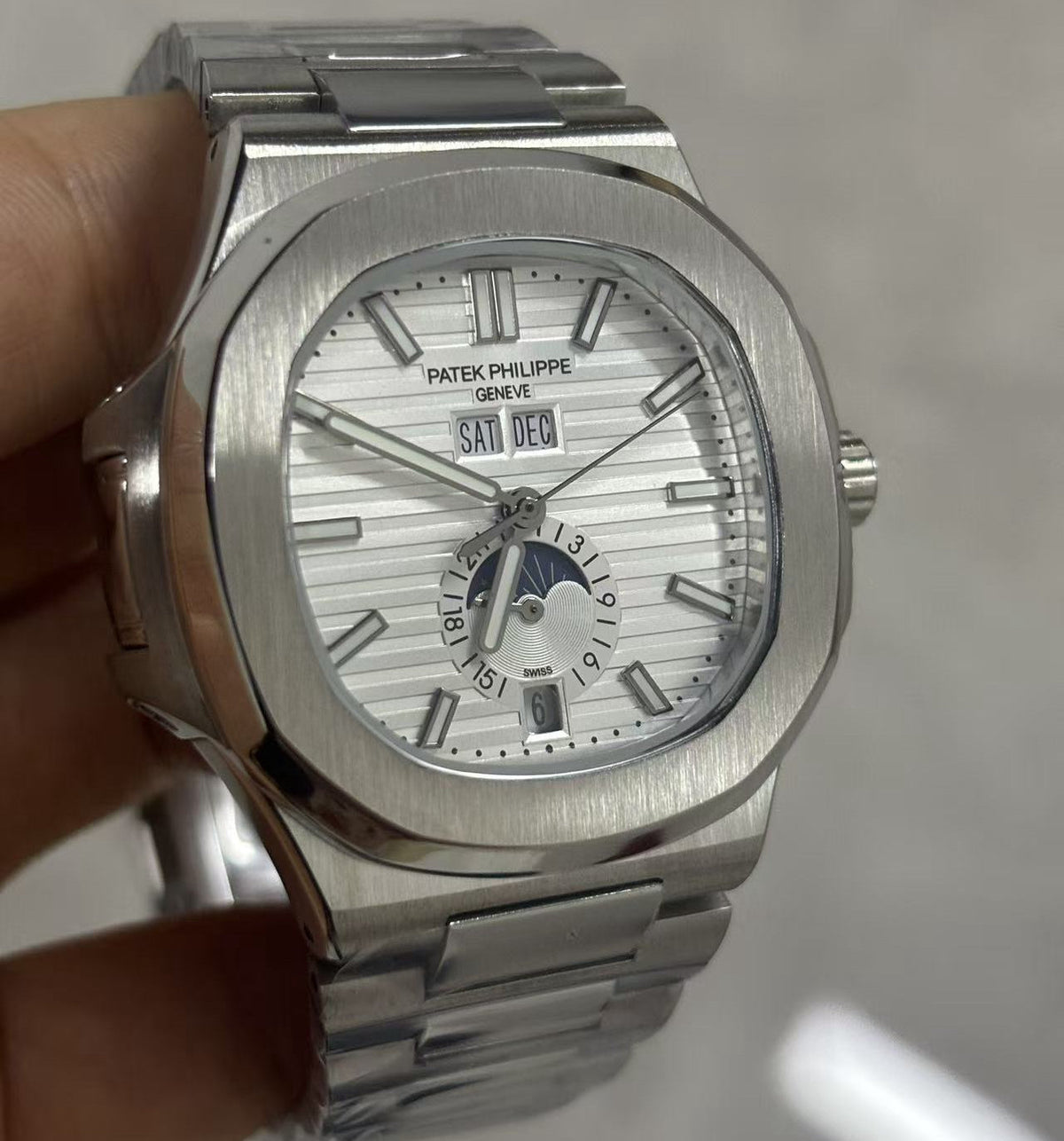 Replica 5726/1A-010 Stainless Steel Automatic Mechanical Watch 40mm
