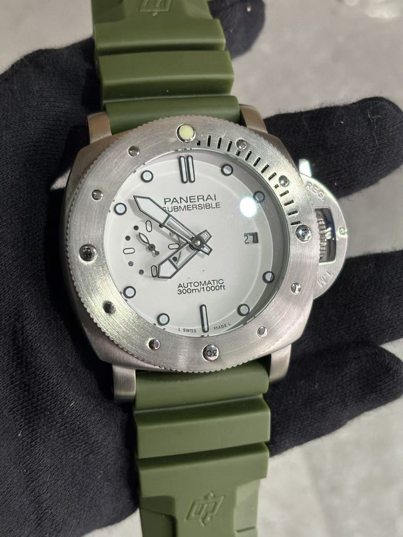 Replica SUBMERSIBLE 904L Stainless Steel Automatic Mechanical Watch Mens Watches 47MM AM01595