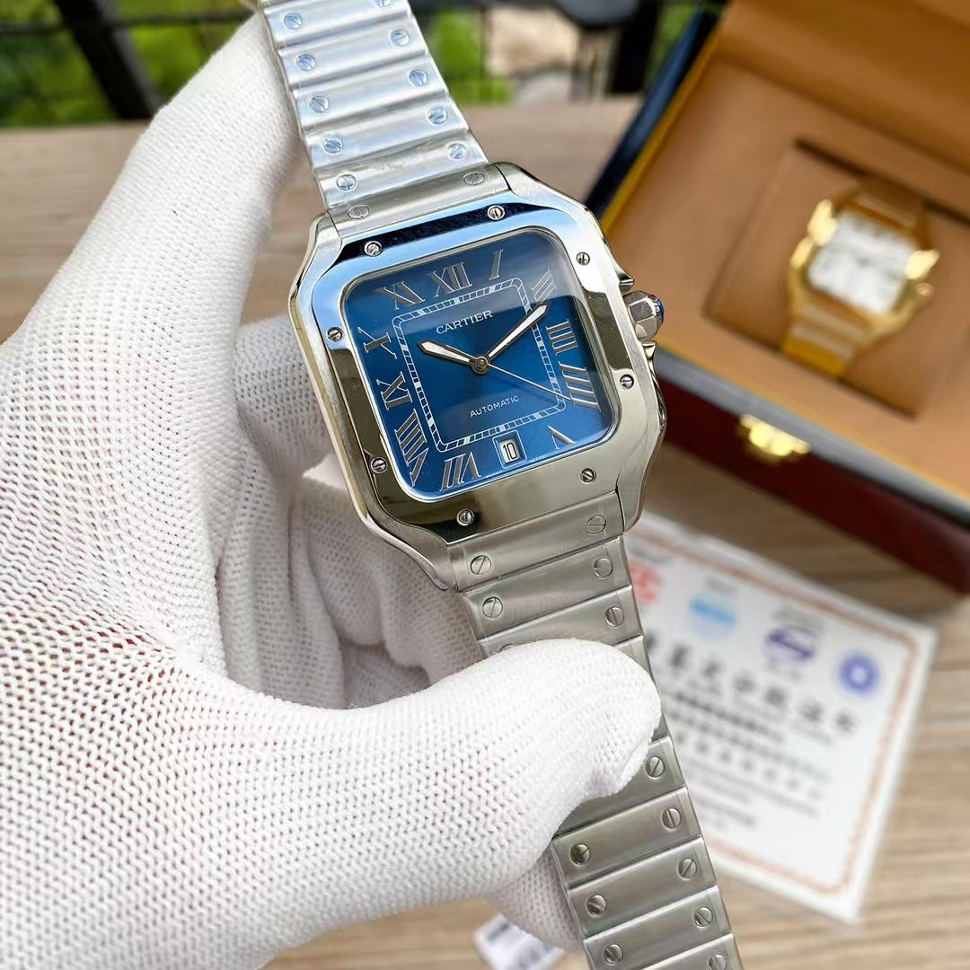 Replica Santos 904l Stainless Steel Automatic Mechanical Watch 39mm/35mm WSSA0071-1