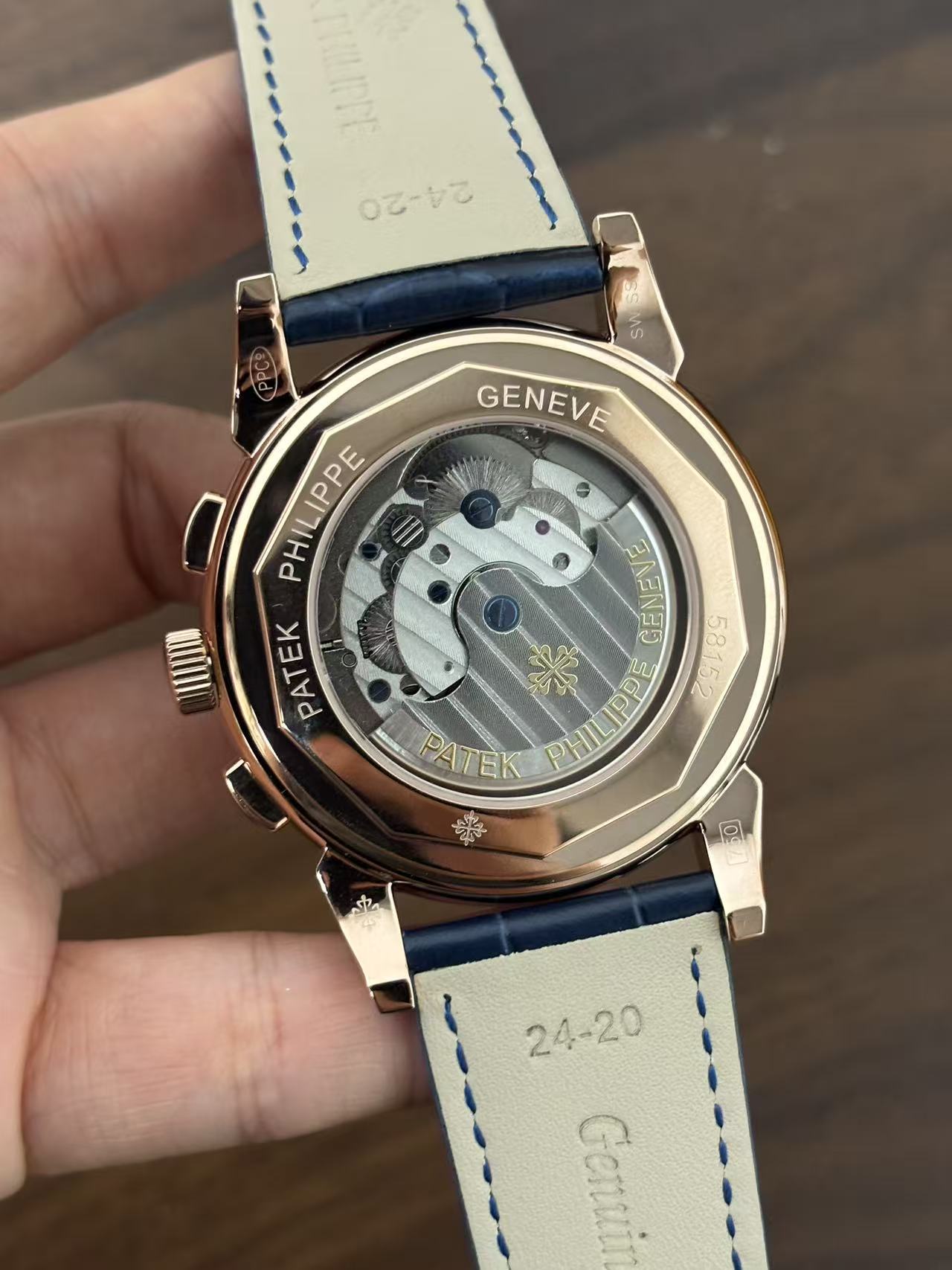 Replica Leather Moon Phase Stainless Steel Automatic Mechanical Watch 40mm