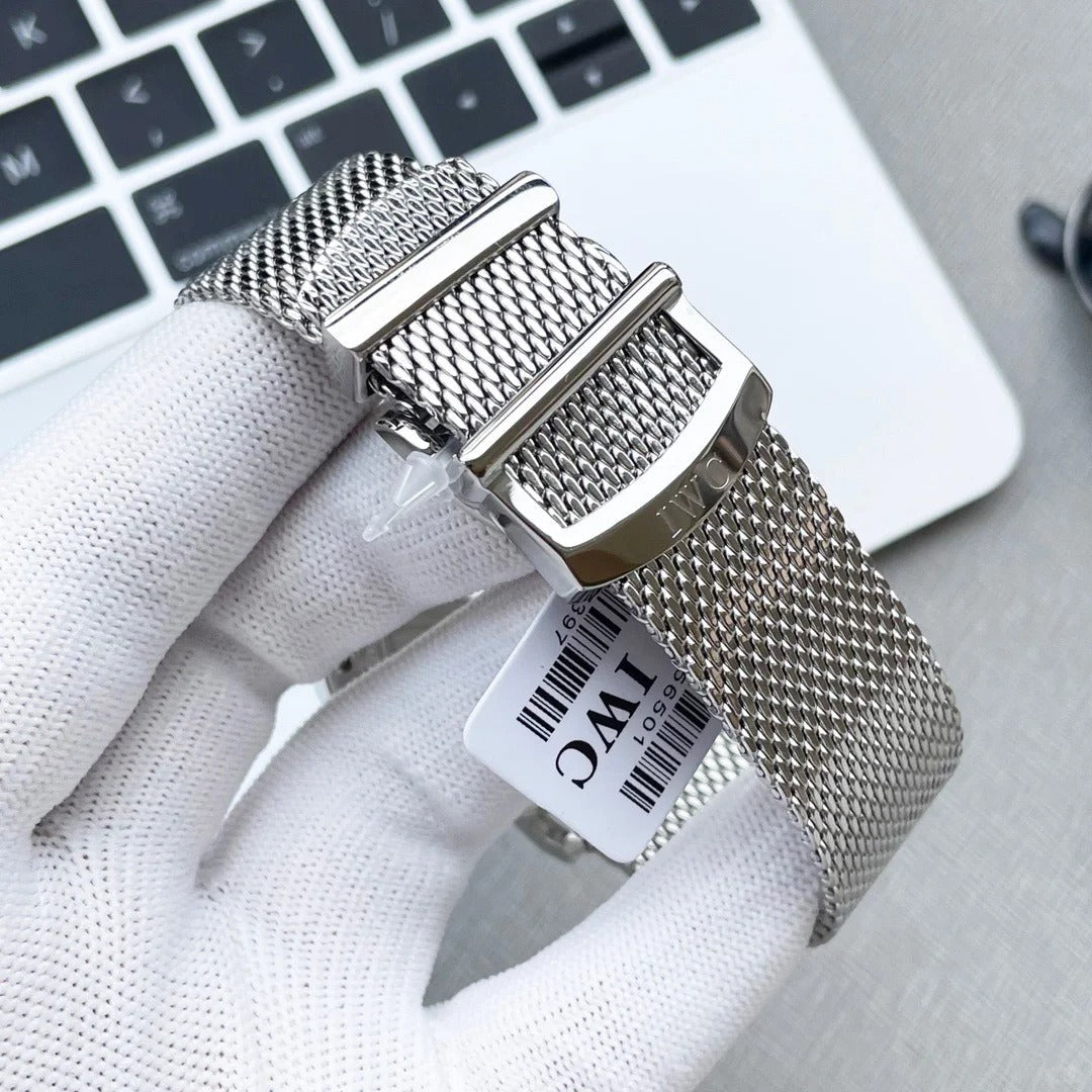 Replica Portofino Automatic IW356505 Steel White Dial Milanese Mesh Bracelet 40mm