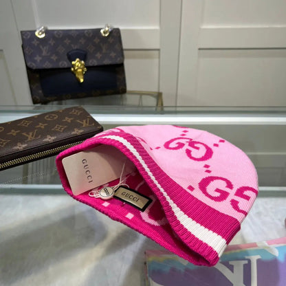 Classic GG Jacquard Wool Knit Beanie | Luxury Designer Winter Hat-s2 mysite