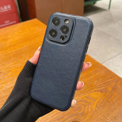 Premium Vintage Leather iPhone Case – Soft Touch Shockproof Protective Cover-s2 mysite