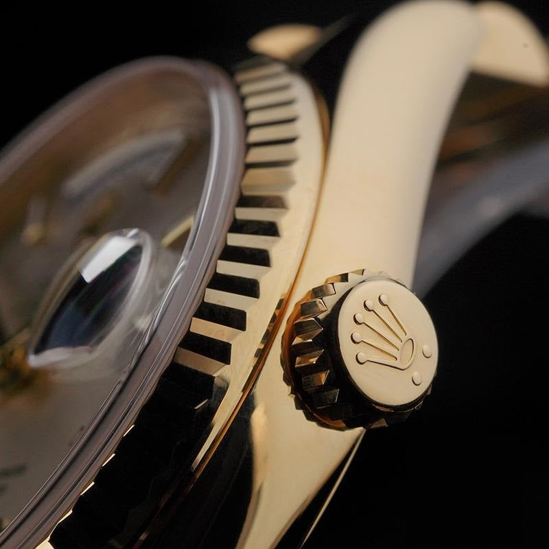 Luxury Automatic Watch for Men Mechanical Wristwatch Stainless Steel Day/Date Gold - White Dia