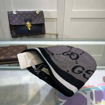 Classic GG Jacquard Wool Knit Beanie | Luxury Designer Winter Hat-s2 mysite
