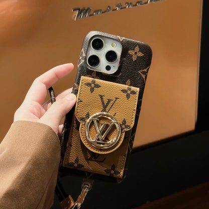 Luxury Card Holder Chain iPhone Case-s2 mysite