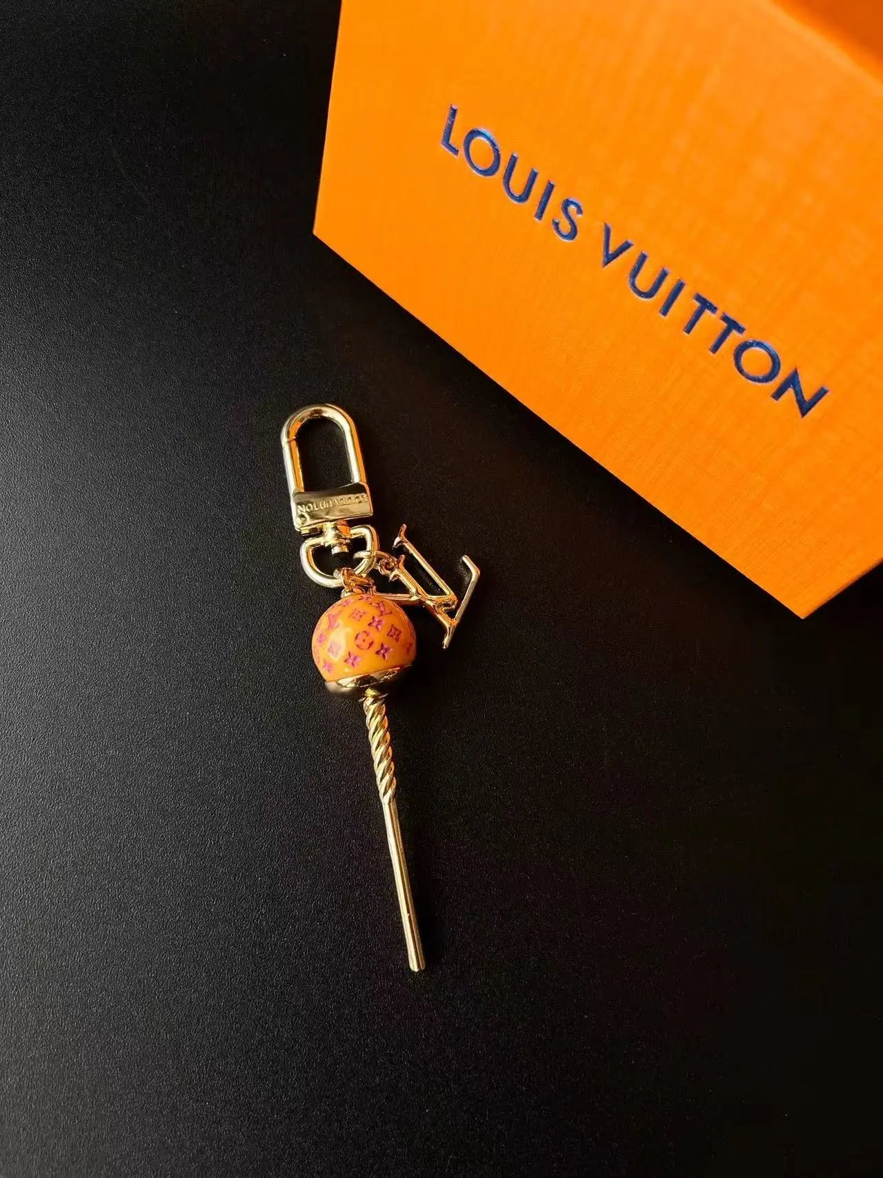Luxury Lollipop Monogram Bag Charm Keychain-s2 mysite