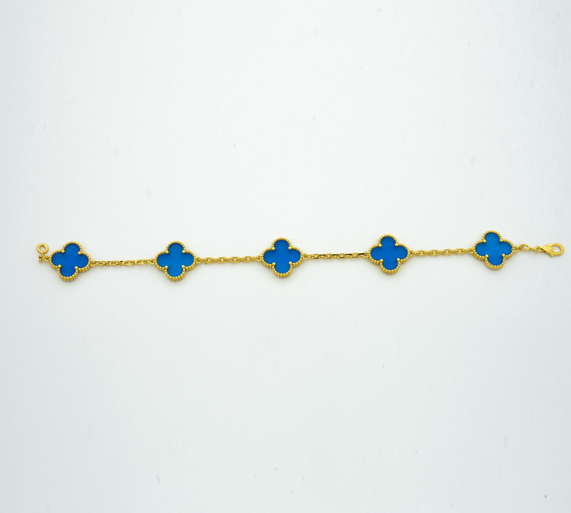 BRACELET 5 MOTIFS BLUE AGATE mysite