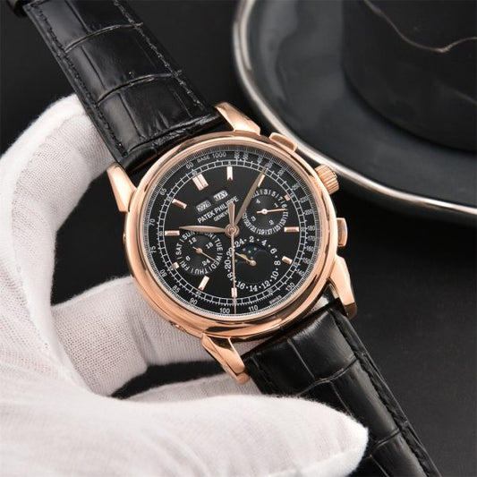 Replica Leather Stainless Steel Automatic Mechanical Watch 40mm