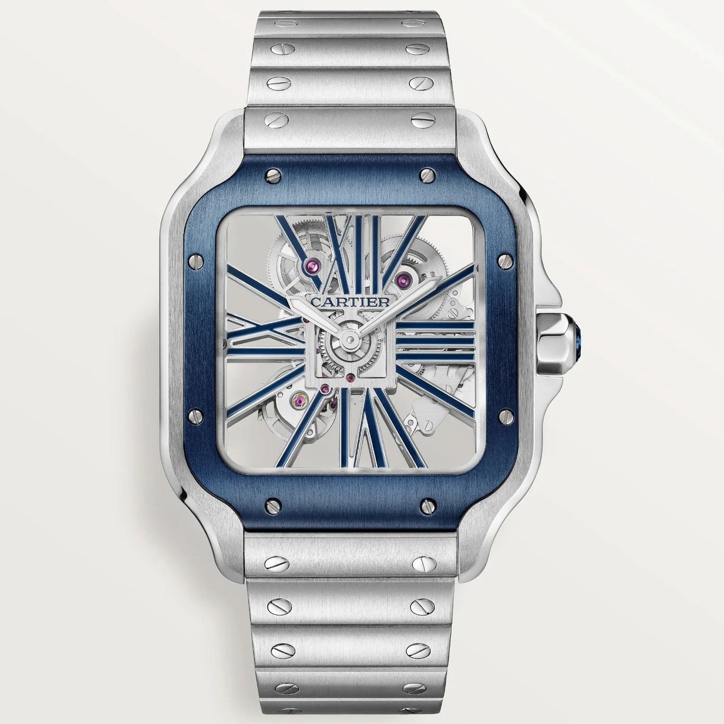 Replica Santos 904l Stainless Steel Quartz Watch 38mm-1