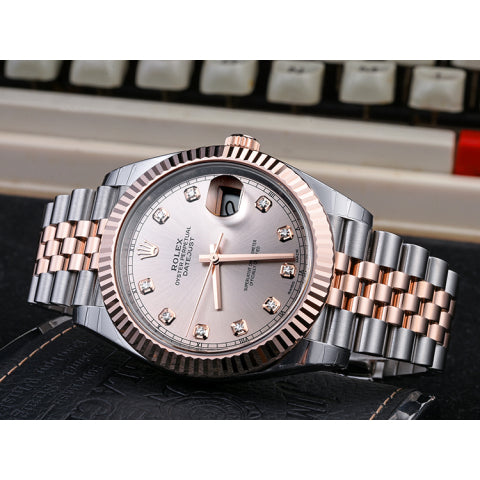 Automatic Watch for Men Replica DateJust Rosegold Dial 40mm