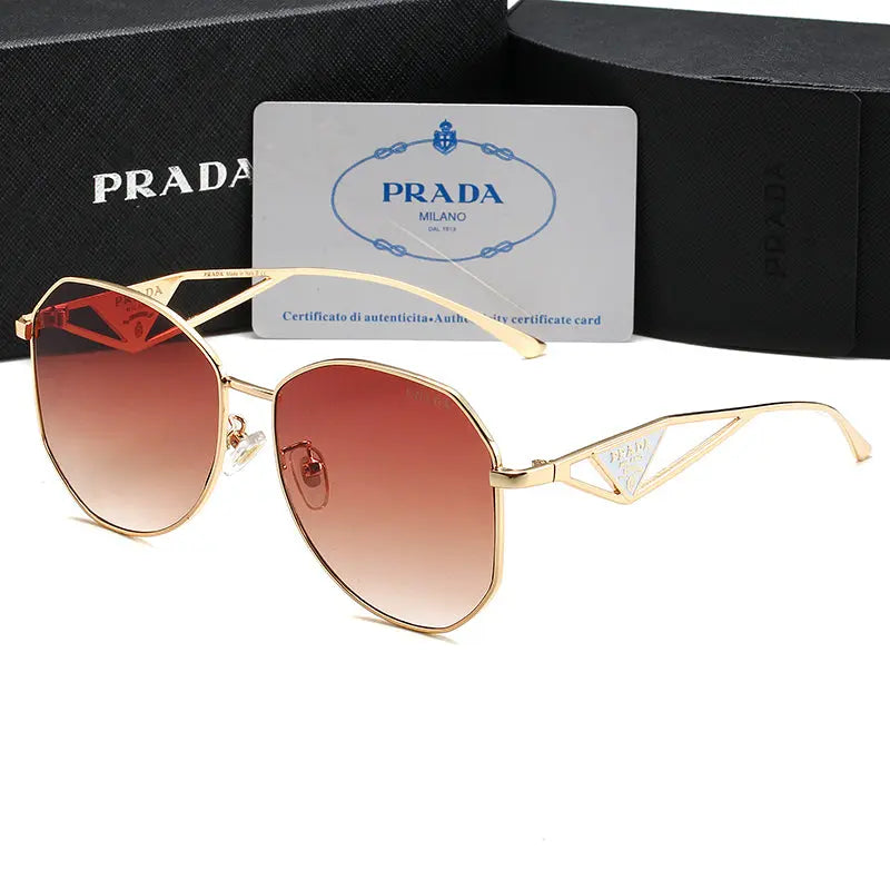 Unisex Triangle Logo Metal Sunglassess-sss62 mysite