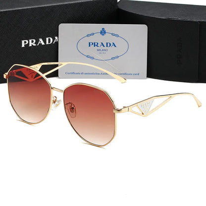 Unisex Triangle Logo Metal Sunglassess-sss62 mysite
