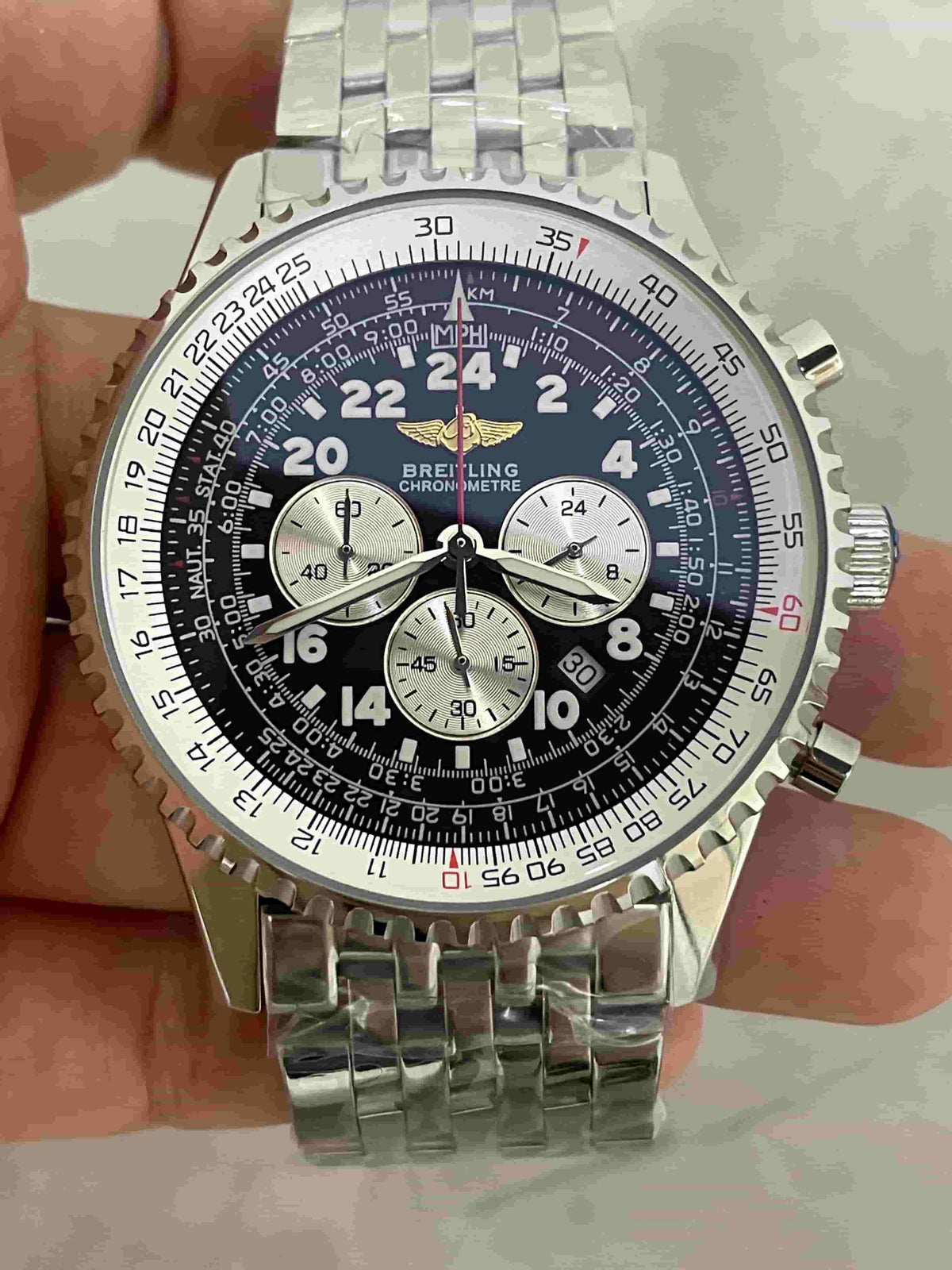 Replica Stainless Steel Japanese Vk63 Quartz Movement Watch BL104
