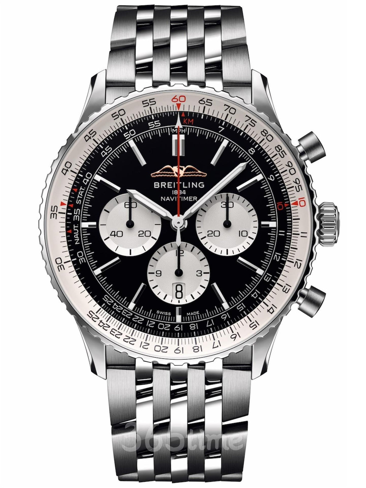 Replica Aviation Timing B01 46MM Stainless Steel Watch