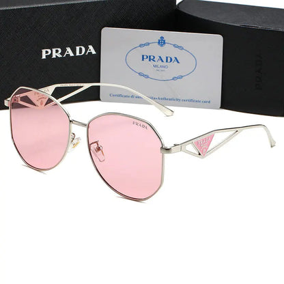 Unisex Triangle Logo Metal Sunglassess-sss62 mysite