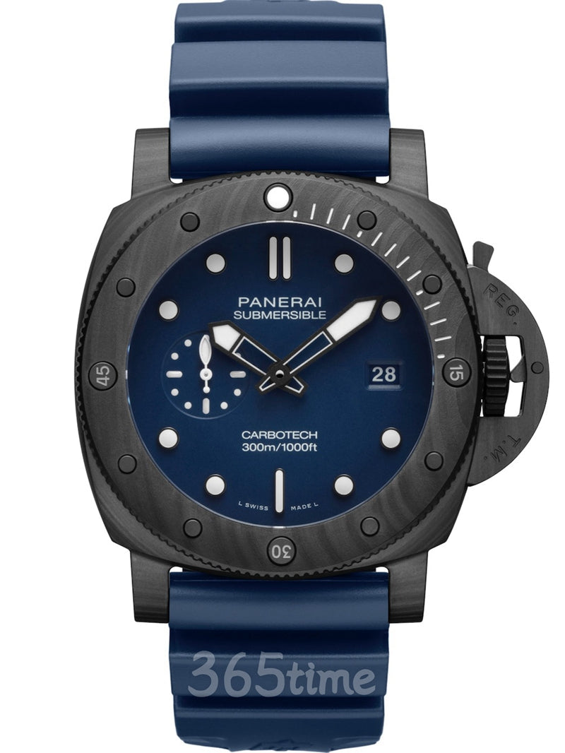 904l Stainless Steel Automatic Mechanical Watch Rrubber Strap Mens Watches 47MM