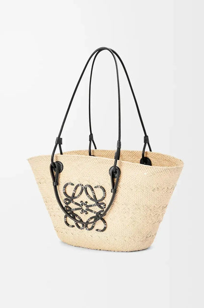 Luxurious Palm Leaf and Natural Tan LYW Basket-18 mysite