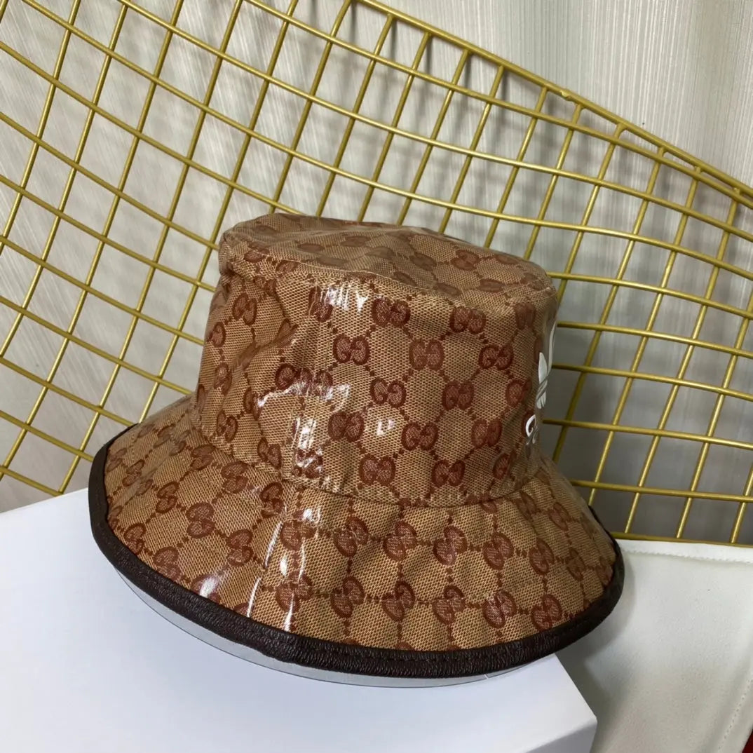 Classic Crystal Canvas Trefoil Bucket Hat-s2 mysite