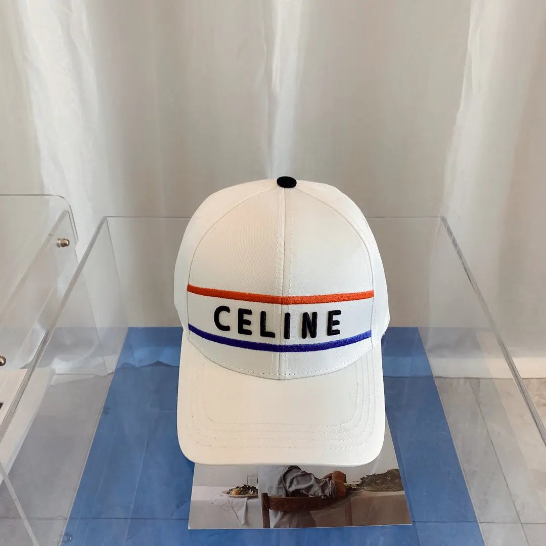 CELINE Embroidered Cotton Baseball Cap | Luxury Designer Adjustable Hat-s2 mysite