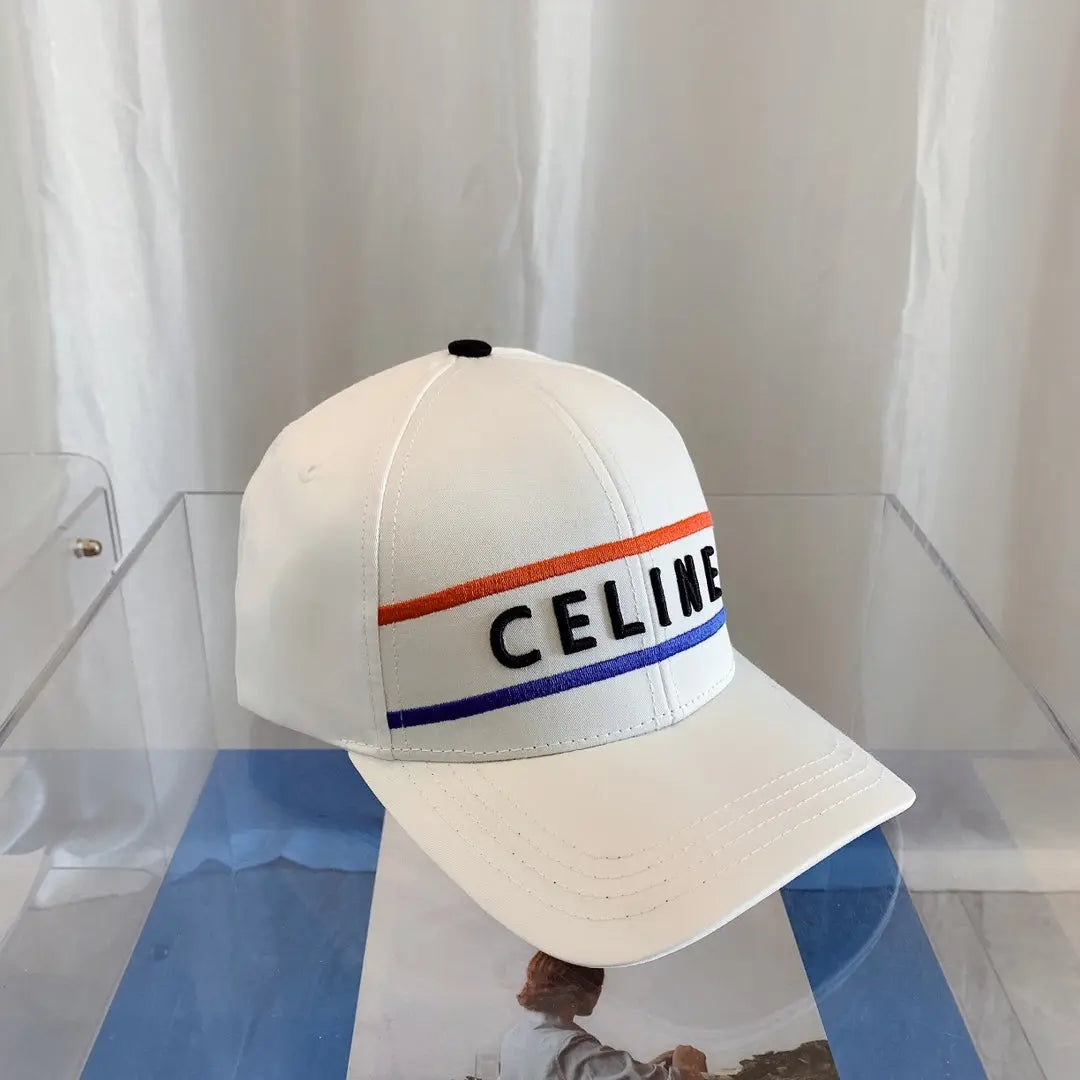 CELINE Embroidered Cotton Baseball Cap | Luxury Designer Adjustable Hat-s2 mysite