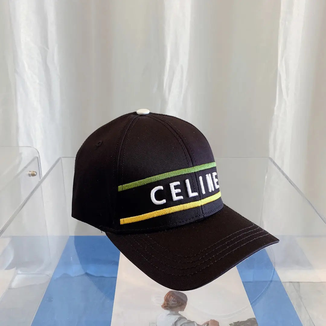 CELINE Embroidered Cotton Baseball Cap | Luxury Designer Adjustable Hat-s2 mysite